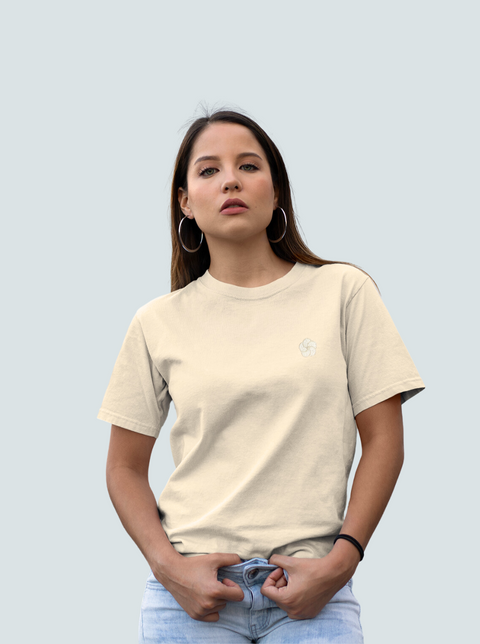CREAM TONAL T-SHIRT
