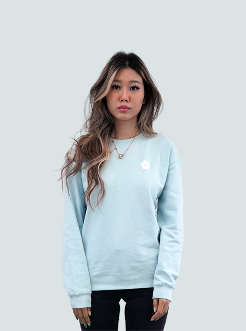 BLUE GROW AS YOU ARE CREWNECK SWEATER