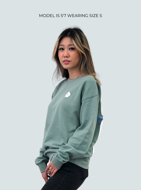 GREEN GROW AS YOU ARE CREWNECK SWEATER
