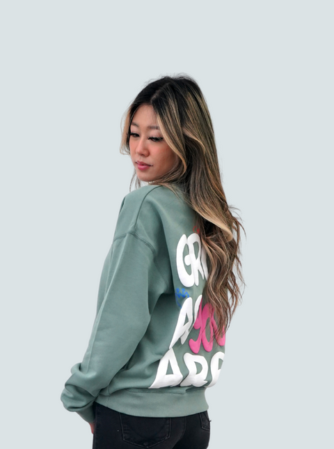 GREEN GROW AS YOU ARE CREWNECK SWEATER